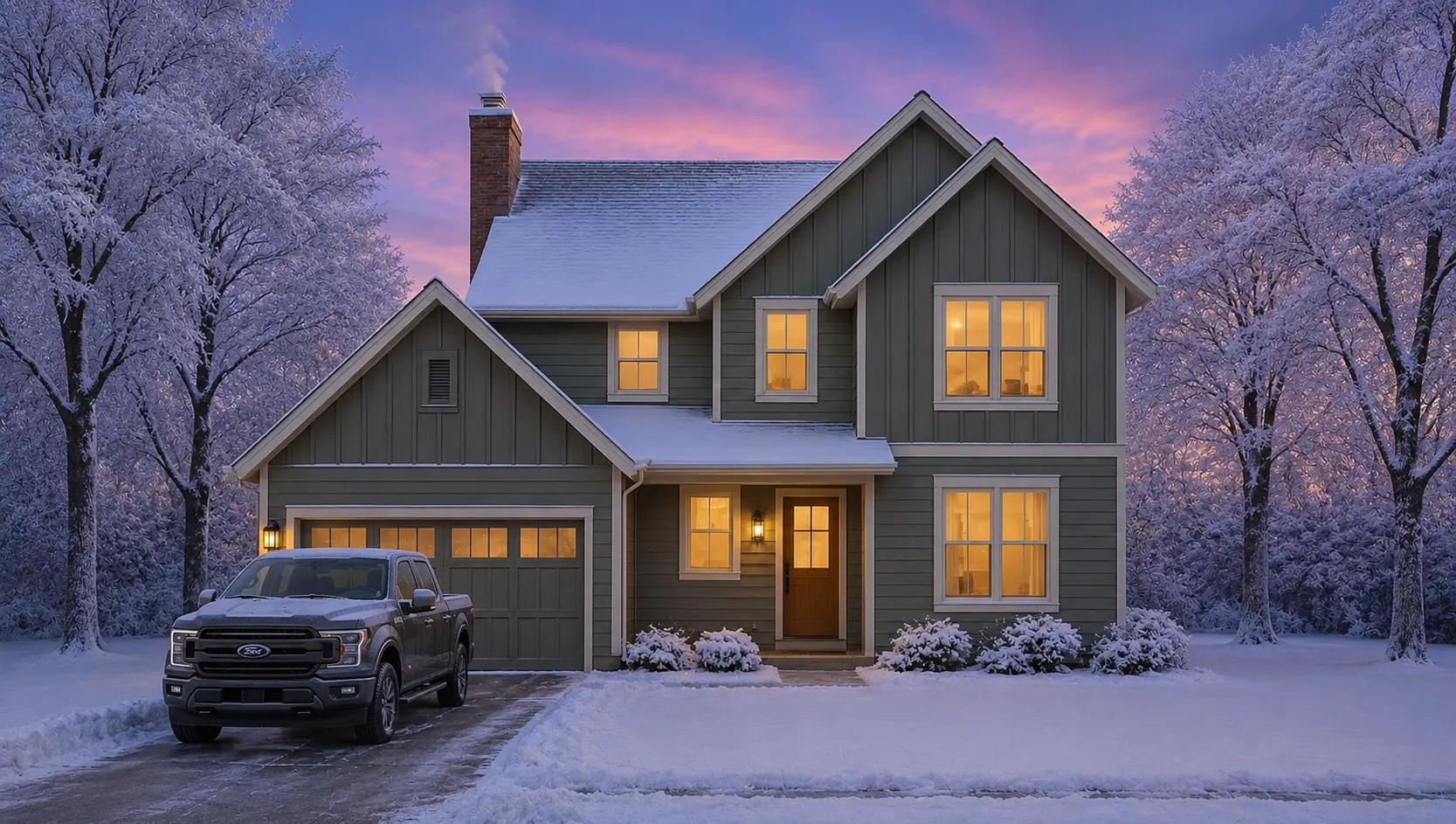 2-Story House Plan 2800 ft²: 2 Beds, Home Office, 3 Baths, Open Floor Plan, 2-Car Garage