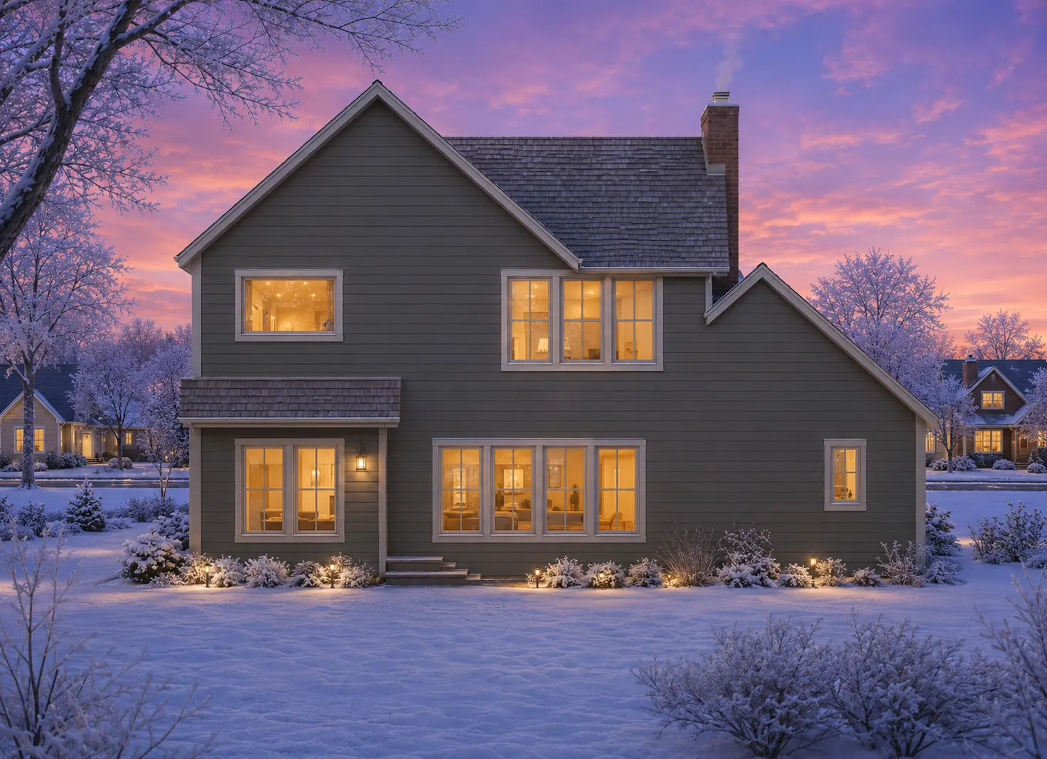 2-Story House Plan 2800 ft²: 2 Beds, Home Office, 3 Baths, Open Floor Plan, 2-Car Garage
