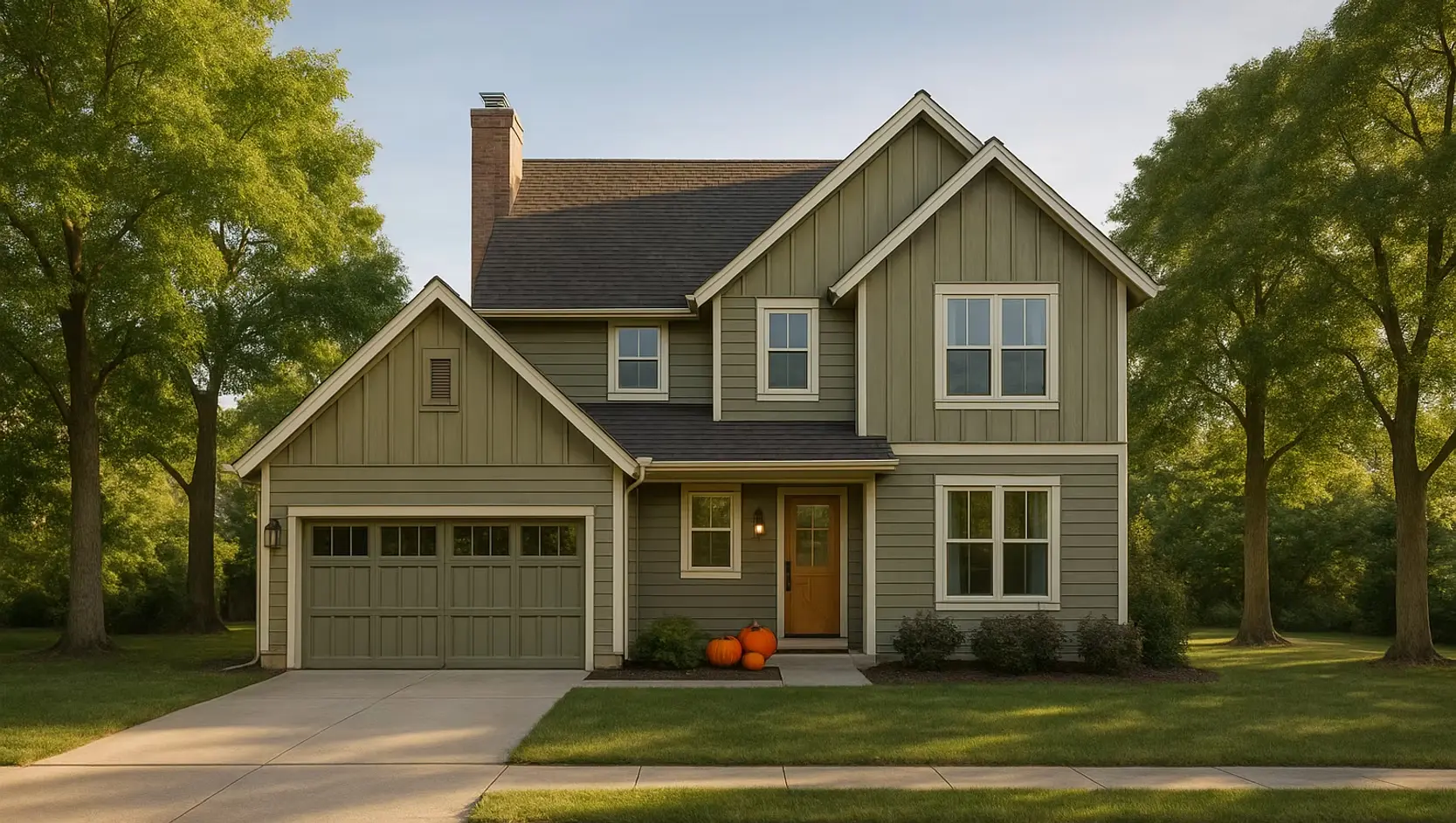 2-Story House Plan 2800 ft²: 2 Beds, Home Office, 3 Baths, Open Floor Plan, 2-Car Garage
