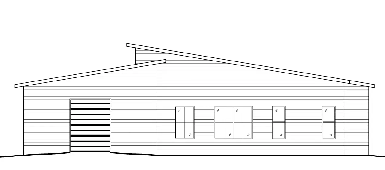 1-Story House Plan 1290 ft²: 2 Beds, 2 Baths, Open Floor Plan, without Garage