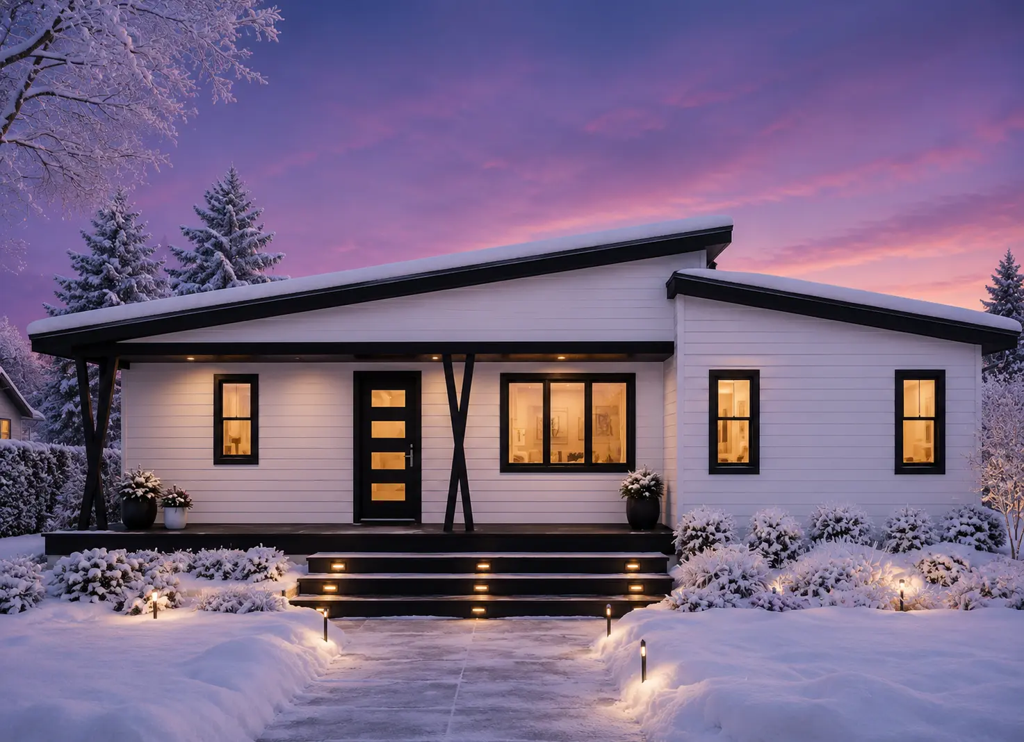 1-Story House Plan 1290 ft²: 2 Beds, 2 Baths, Open Floor Plan, without Garage