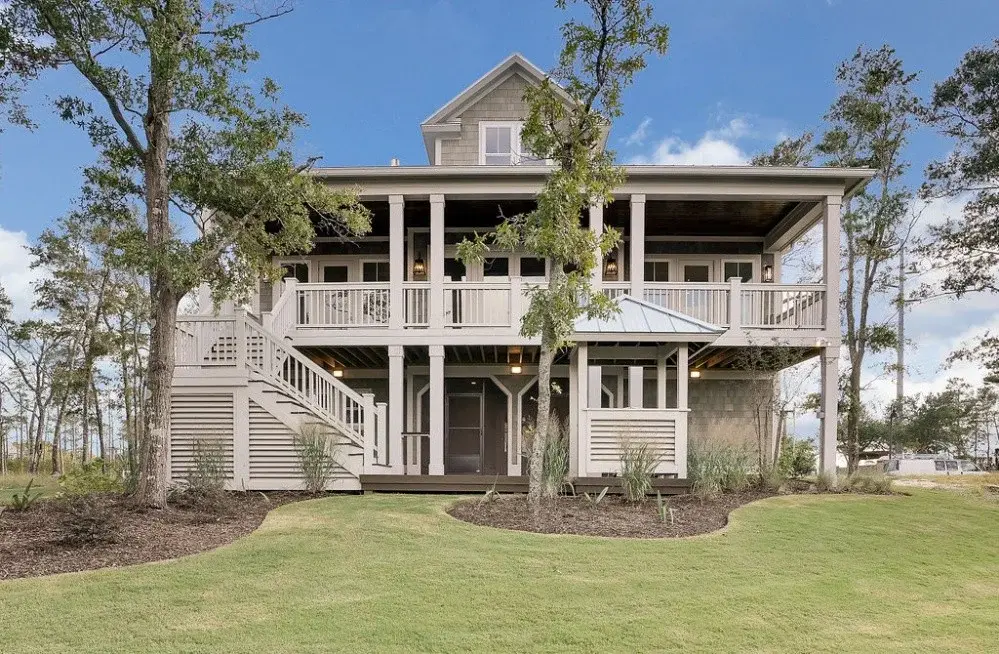3-Story House Plan 2408 ft²: 3 Beds, Home Office, 3.5 Baths, Open Floor Plan, 4-Car Garage