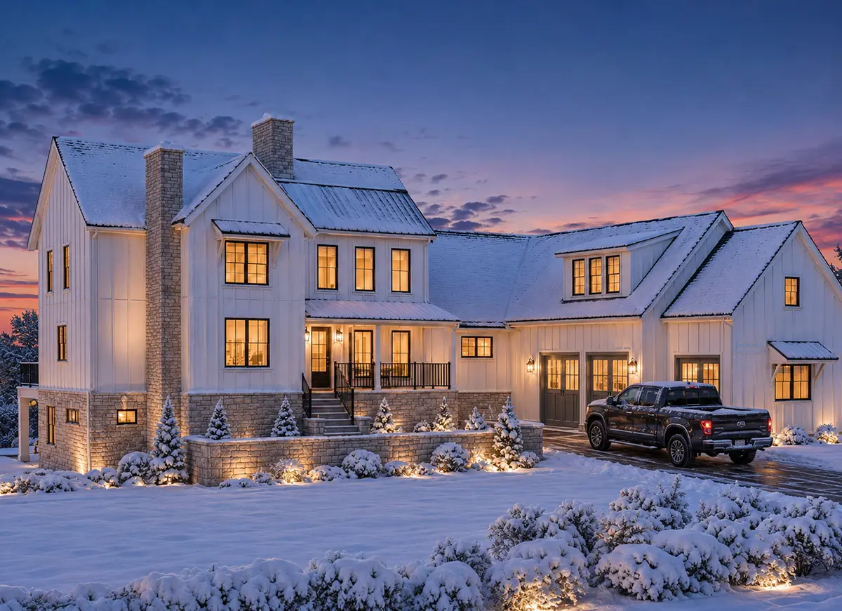Main Images 4 – 2-Story House Plan with Basement 5013 ft²: 5 Beds, 5.5 Baths, Open Floor Plan, 3-Car Garage — 47001R