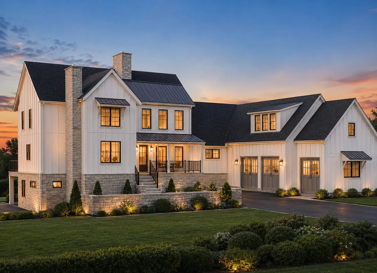 Main Images 2 – 2-Story House Plan with Basement 5013 ft²: 5 Beds, 5.5 Baths, Open Floor Plan, 3-Car Garage — 47001R