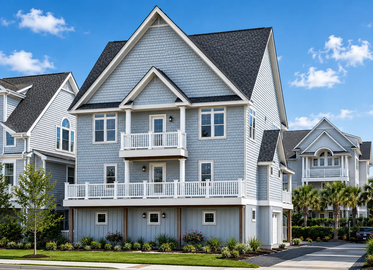 Main Images 2 – 3-Story House Plan 2624 ft²: 6 Beds, 5.5 Baths, Open Floor Plan, 4-Car Garage — 53825R