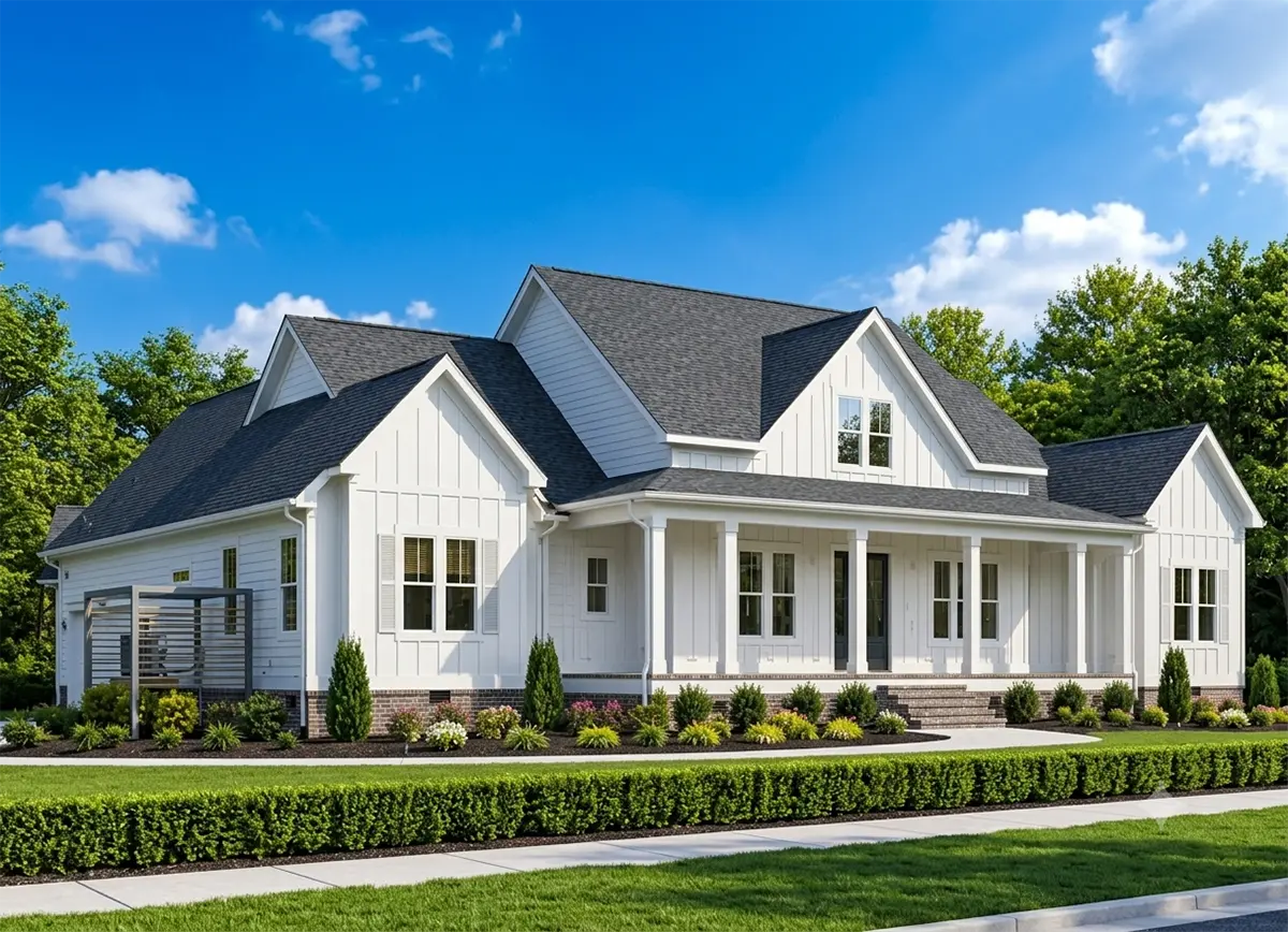 1-Story House Plan 2508 ft²: 4 Beds, Home Office, 3.5 Baths, Open Floor Plan, 3-Car Garage
