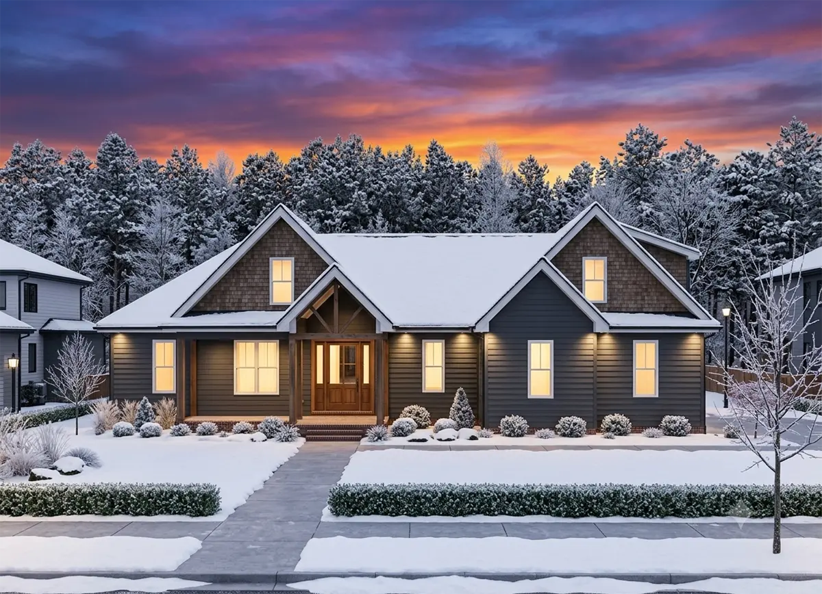 1.5-Story House Plan 2665 ft²: 3 Beds, Home Office, 2.5 Baths, Open Floor Plan, 2-Car Garage