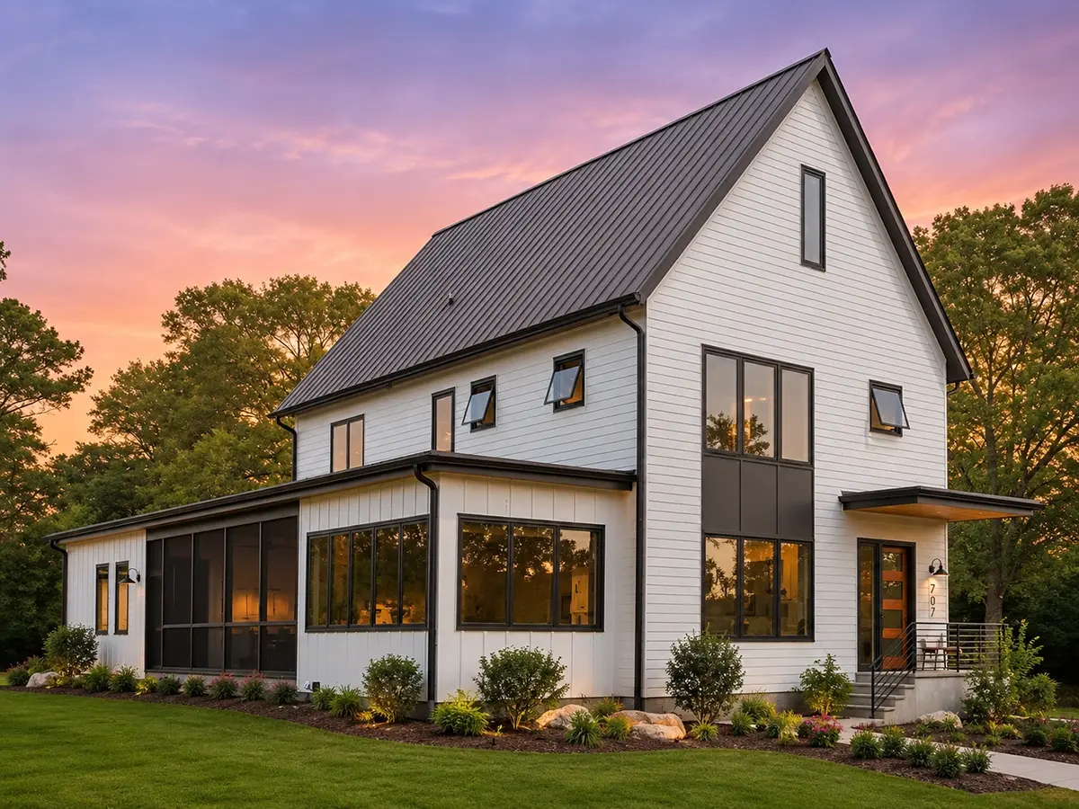 Main Images 2 – 2-Story House Plan 3214 ft²: 4 Beds, Home Office, 3.5 Baths, Open Floor Plan, without Garage — 77169R
