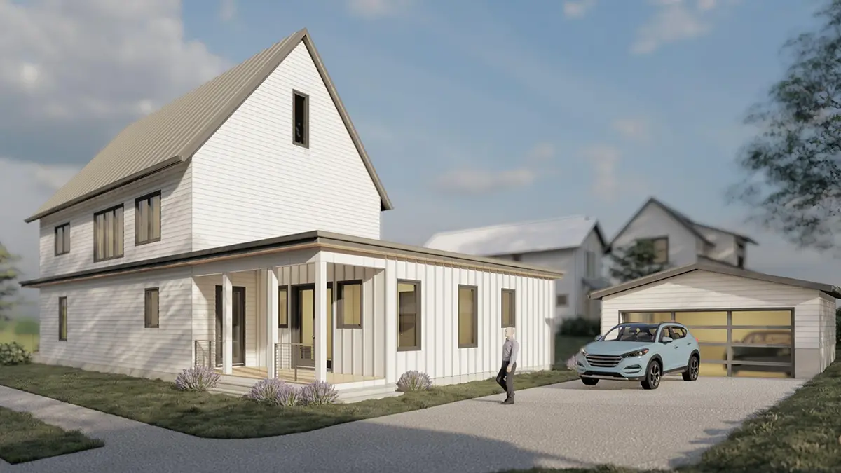 Main Images 5 – 2-Story House Plan 3214 ft²: 4 Beds, Home Office, 3.5 Baths, Open Floor Plan, without Garage — 77169R