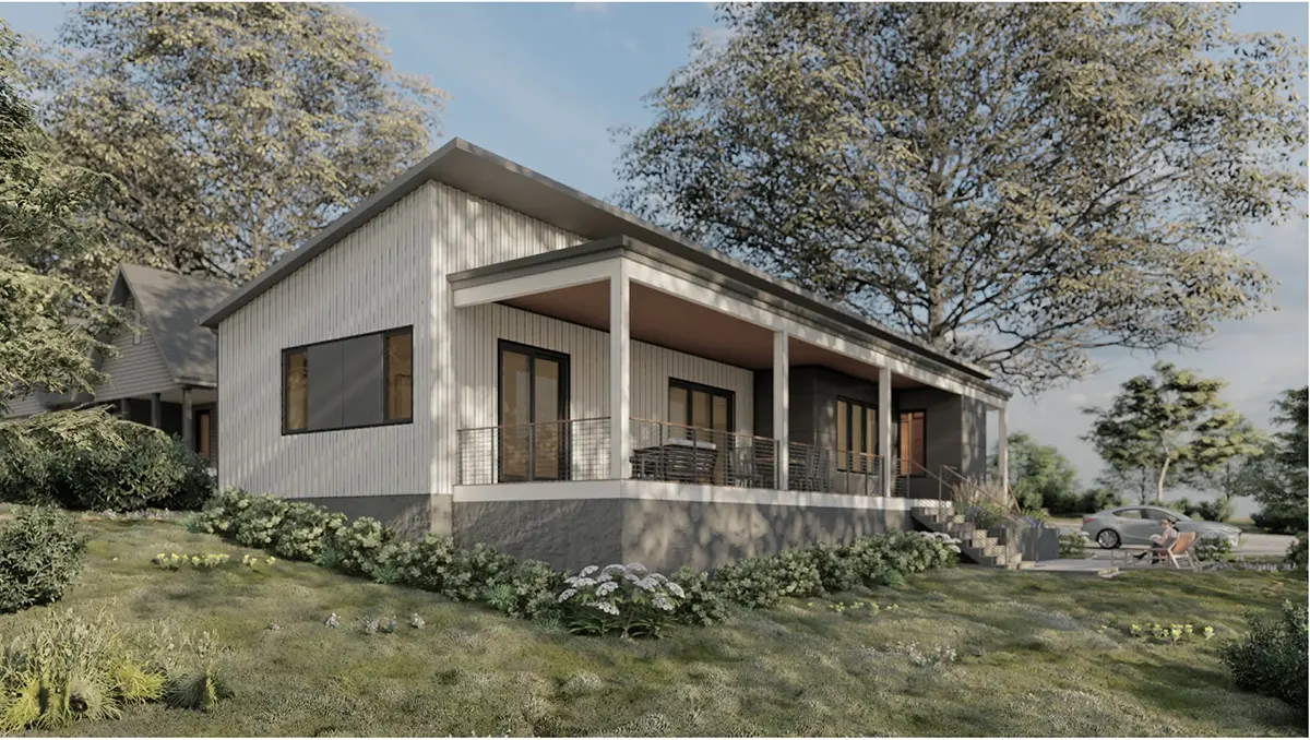 Main Images 5 – 1-Story House Plan 2112 ft²: 4 Beds, Home Office, 4 Baths, Open Floor Plan, without Garage — 31176R