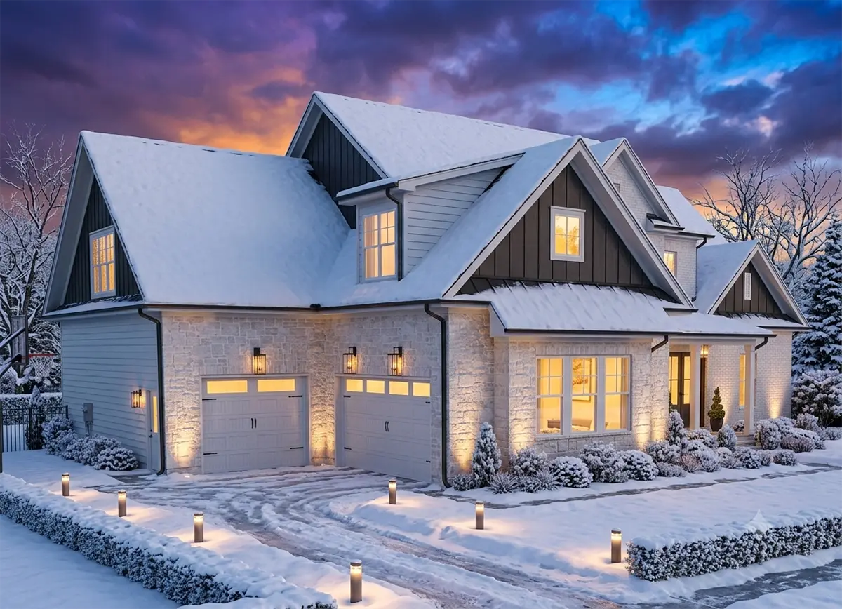 1.5-Story House Plan 4446 ft²: 4 Beds, Home Office, 4 Baths, Open Floor Plan, 3-Car Garage