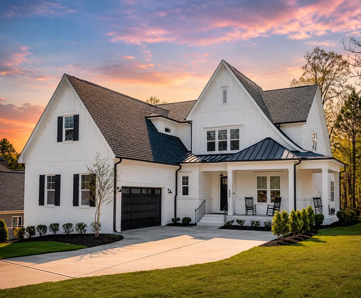 1.5-Story House Plan 3651 ft²: 4 Beds, Home Office, 3.5 Baths, Open Floor Plan, 2-Car Garage