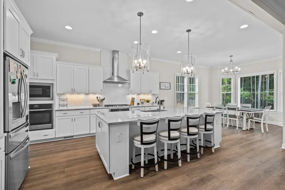 1.5-Story House Plan 3672 ft²: 4 Beds, Home Office, 3 Baths, Open Floor Plan, 2-Car Garage