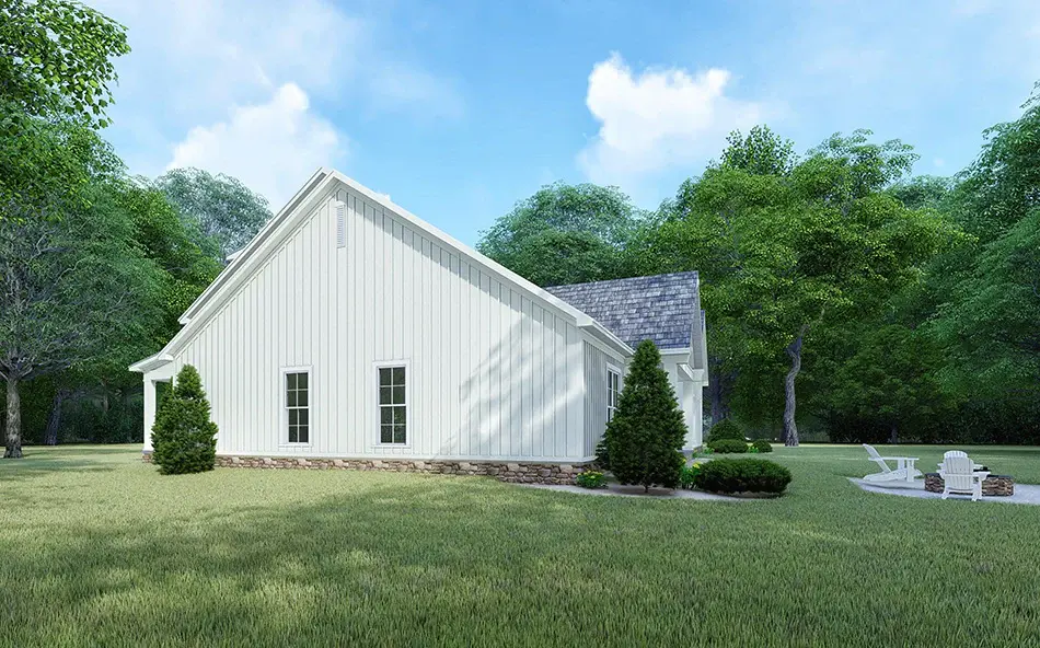 1.5-Story House Plan 2220 ft²: 4 Beds, 3 Baths, Open Floor Plan, 2-Car Garage