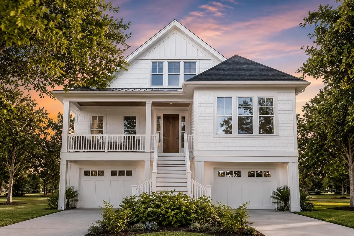 3-Story House Plan 2361 ft²: 4 Beds, 3.5 Baths, Open Floor Plan, 2-Car Garage
