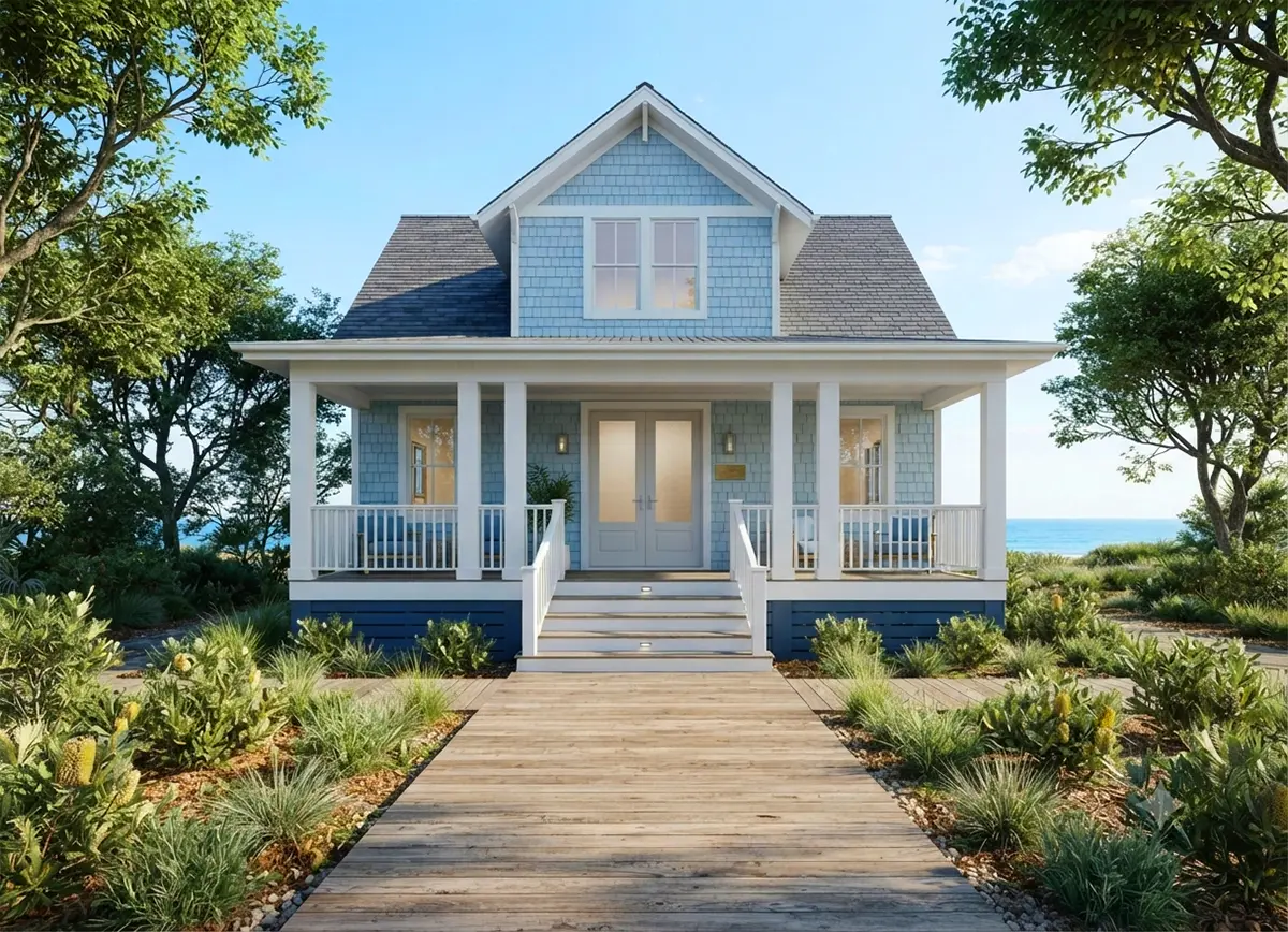 Main Images 3 – 1.5-Story House Plan 1695 ft²: 4 Beds, 3.5 Baths, without Garage — 82275R