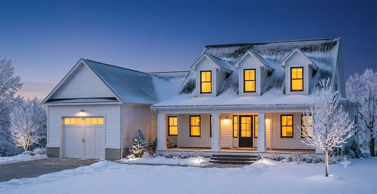 1.5-Story House Plan 2243 ft²: 3 Beds, Home Office, 2.5 Baths, Open Floor Plan, 1-Car Garage
