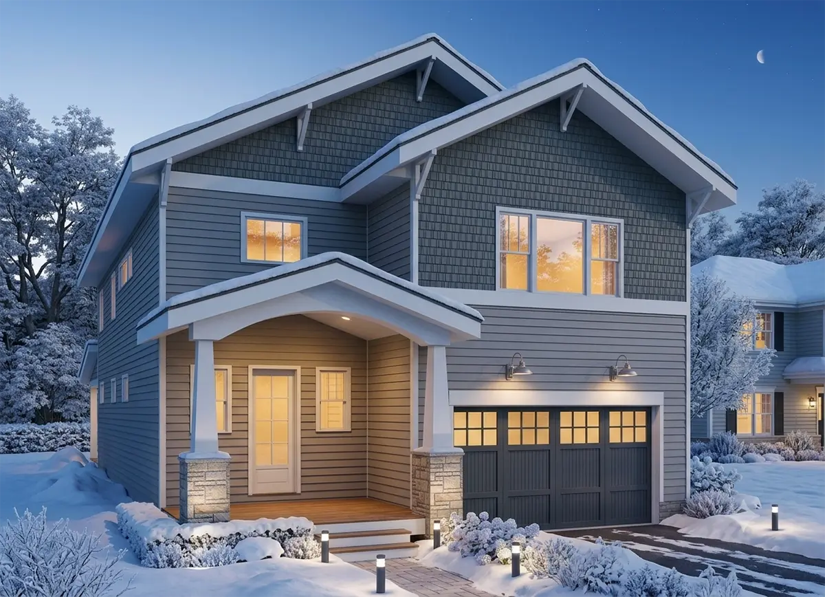Main Images 3 – 2-Story House Plan 2470 ft²: 3 Beds, 2.5 Baths, Open Floor Plan, 2-Car Garage — 47889R