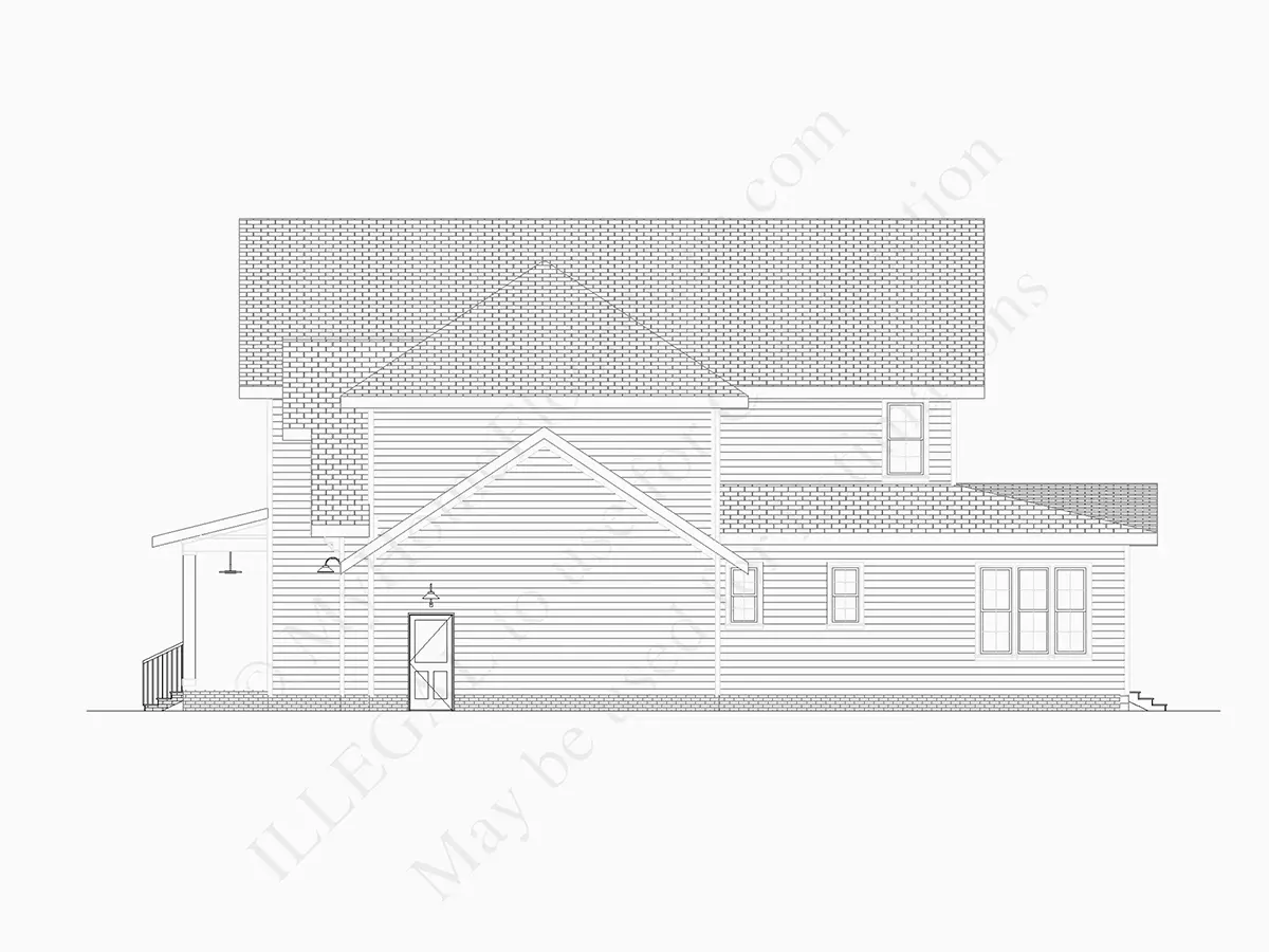 2-Story House Plan 3908 ft²: 4 Beds, Home Office, 4.5 Baths, Open Floor Plan, 3-Car Garage