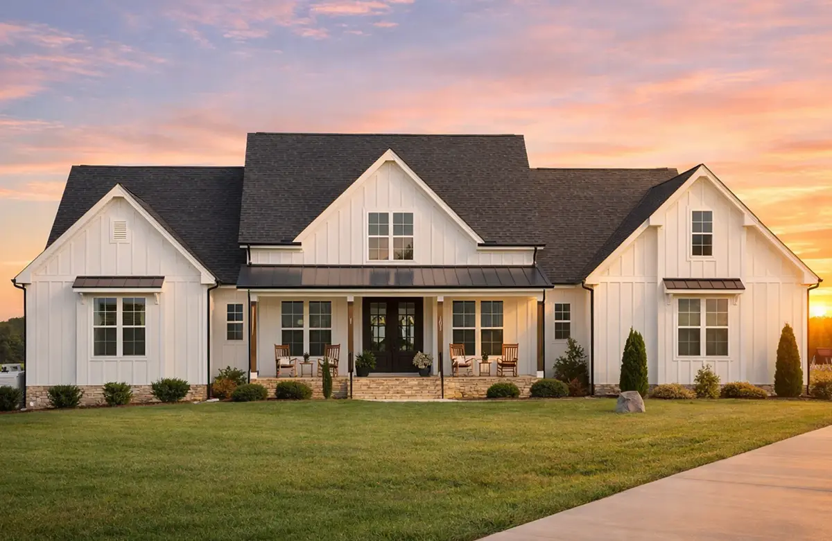 1-Story House Plan 2992 ft²: 3 Beds, Home Office, 5 Baths, Open Floor Plan, 3-Car Garage