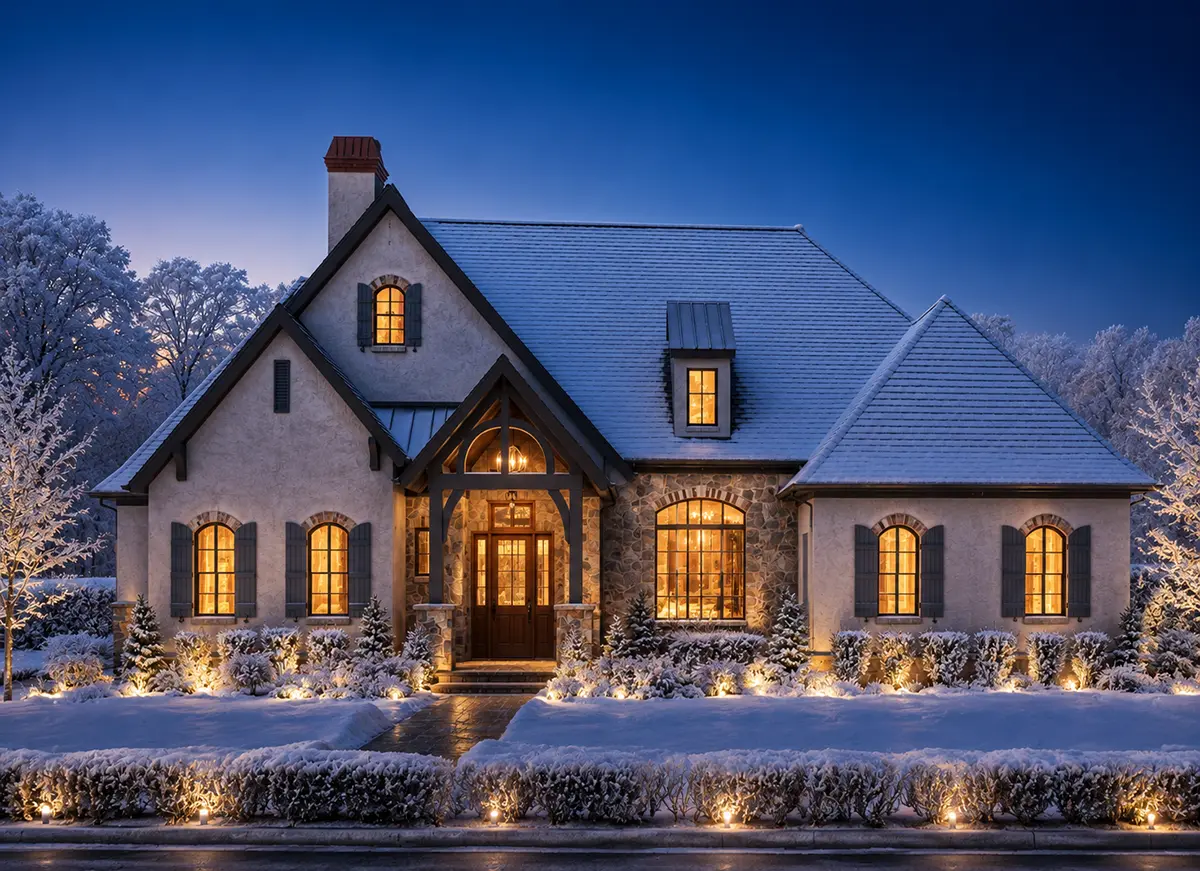 1-Story House Plan 2764 ft²: 2 Beds, Home Office, 3.5 Baths, Open Floor Plan, 2-Car Garage