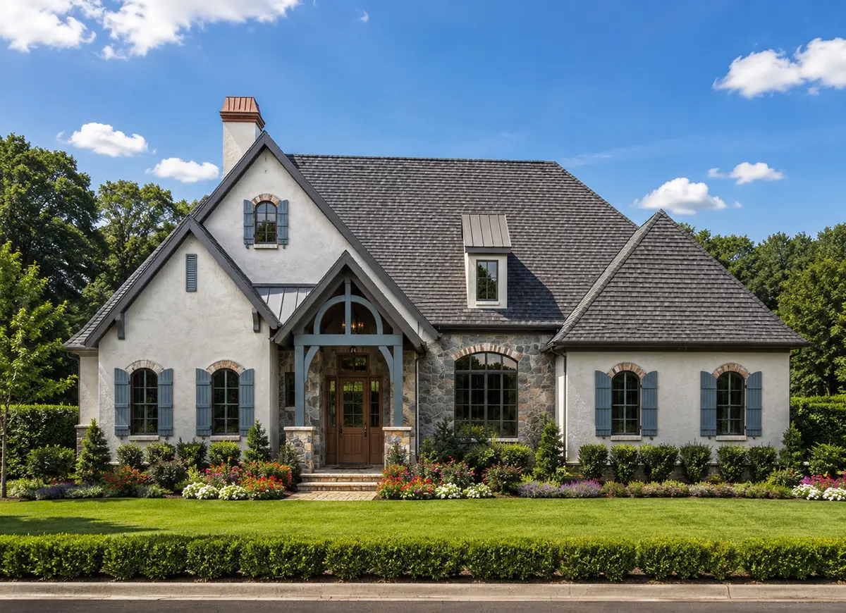 1-Story House Plan 2764 ft²: 2 Beds, Home Office, 3.5 Baths, Open Floor Plan, 2-Car Garage