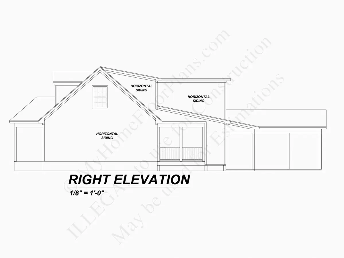 1.5-Story House Plan 2410 ft²: 4 Beds, 3 Baths, Open Floor Plan, without Garage