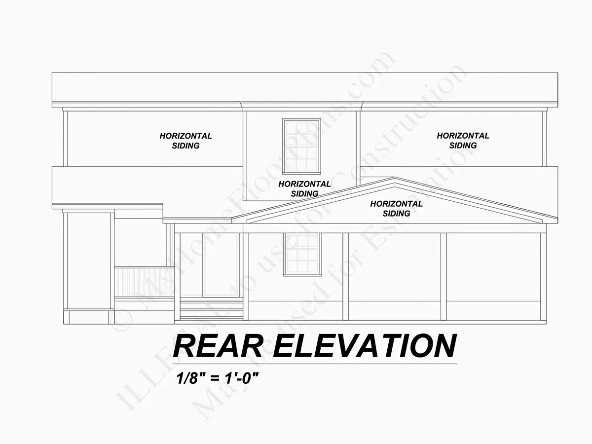 1.5-Story House Plan 2410 ft²: 4 Beds, 3 Baths, Open Floor Plan, without Garage