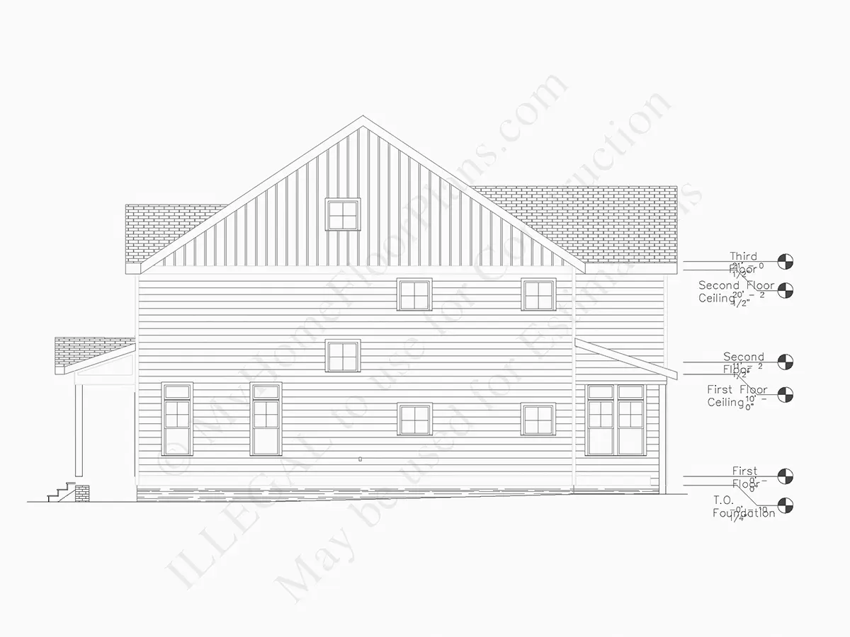 2-Story House Plan 2551 ft²: 4 Beds, Home Office, 4.5 Baths, Open Floor Plan, 2-Car Garage