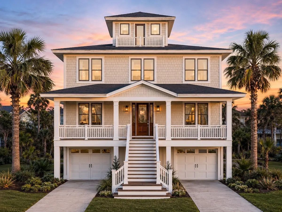 3-Story House Plan 3166 ft²: 6 Beds, 4.5 Baths, Open Floor Plan, 2-Car Garage