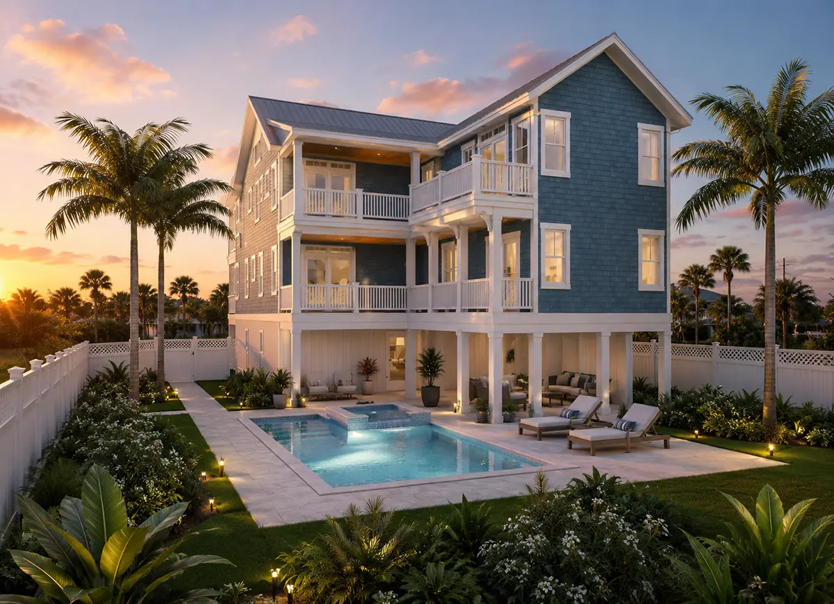3-Story House Plan 3606 ft²: 5 Beds, 5.5 Baths, Open Floor Plan, 4-Car Garage