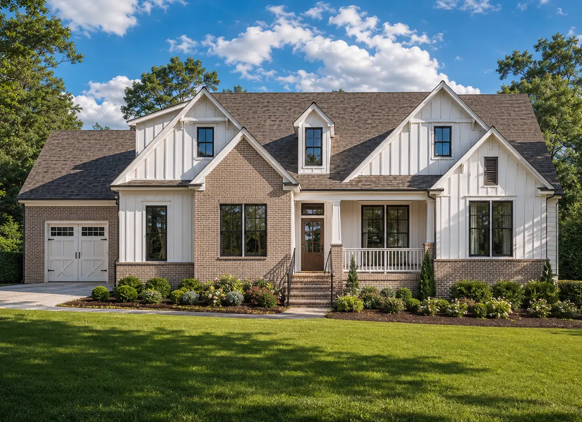 1.5-Story House Plan 2983 ft²: 3 Beds, Home Office, 3.5 Baths, Open Floor Plan, 3-Car Garage