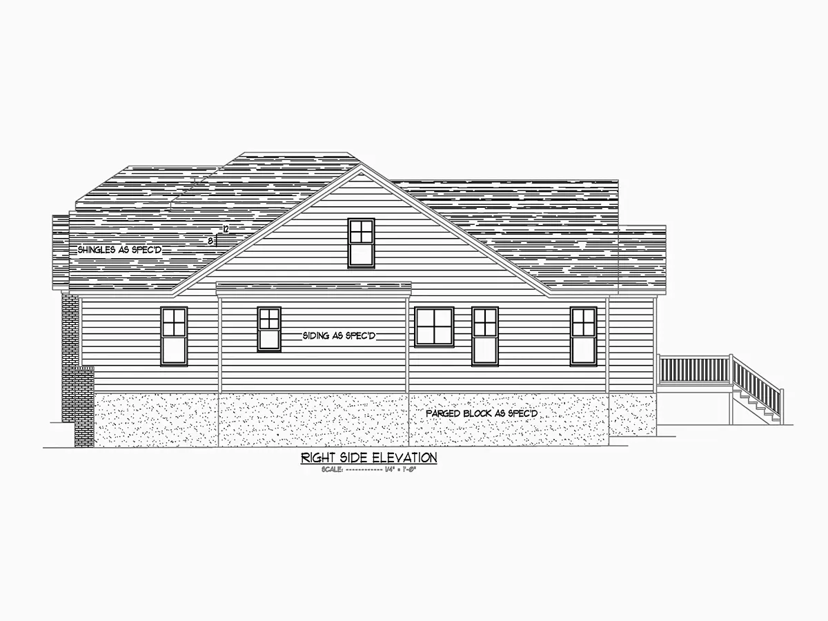 1.5-Story House Plan 2983 ft²: 3 Beds, Home Office, 3.5 Baths, Open Floor Plan, 3-Car Garage