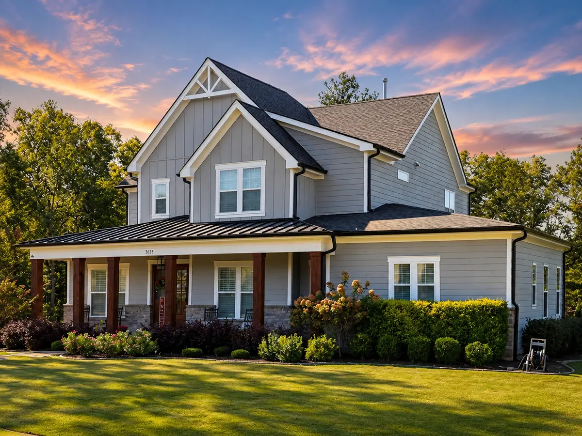 2-Story House Plan 4035 ft²: 4 Beds, Home Office, 5 Baths, Open Floor Plan, 3-Car Garage