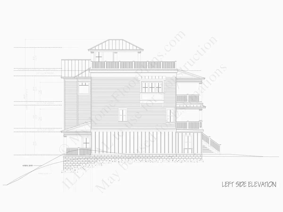 3-Story House Plan 5091 ft²: 5 Beds, 5 Baths, Open Floor Plan, 2-Car Garage