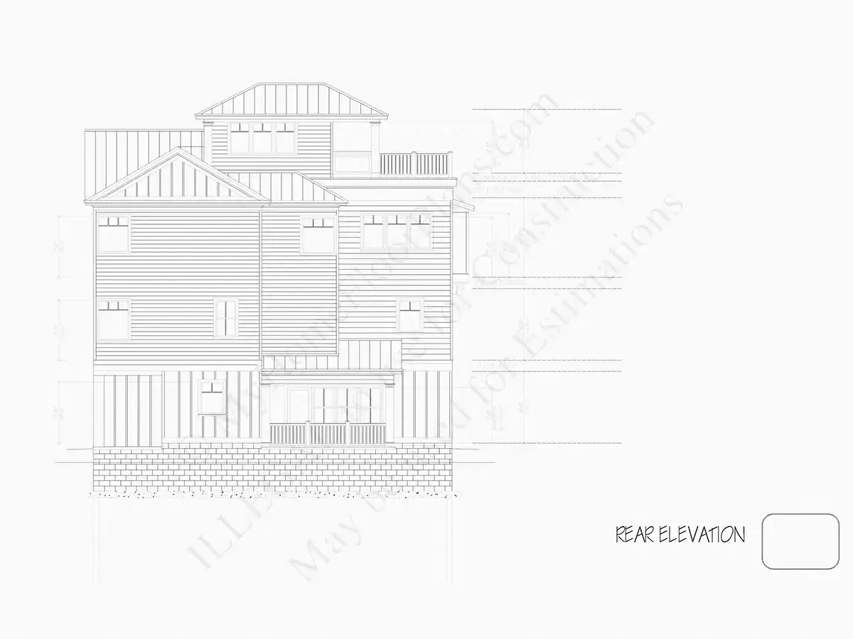 3-Story House Plan 5091 ft²: 5 Beds, 5 Baths, Open Floor Plan, 2-Car Garage