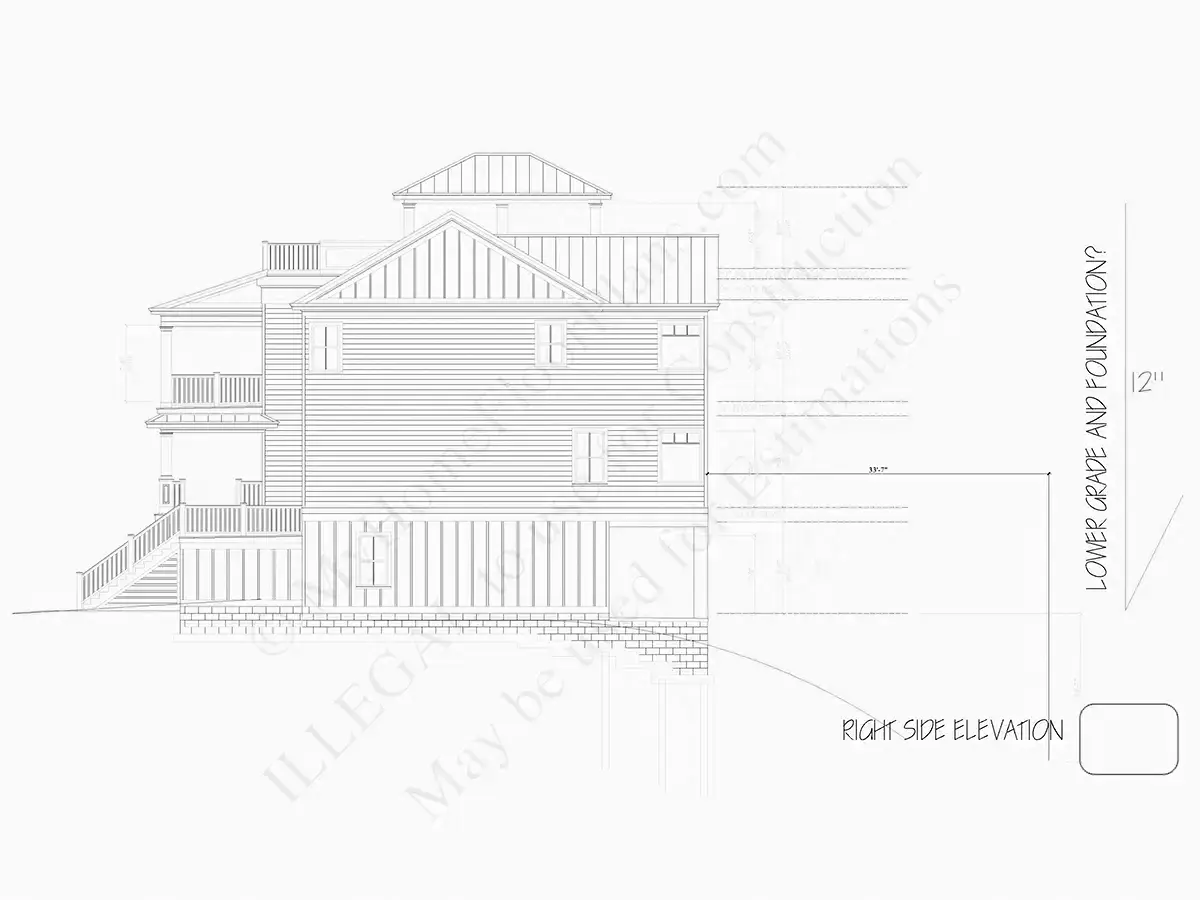 3-Story House Plan 5091 ft²: 5 Beds, 5 Baths, Open Floor Plan, 2-Car Garage