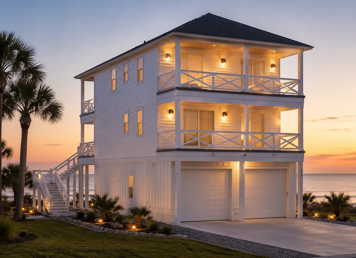 3-Story House Plan 2342 ft²: 4 Beds, 3.5 Baths, Open Floor Plan, 2-Car Garage