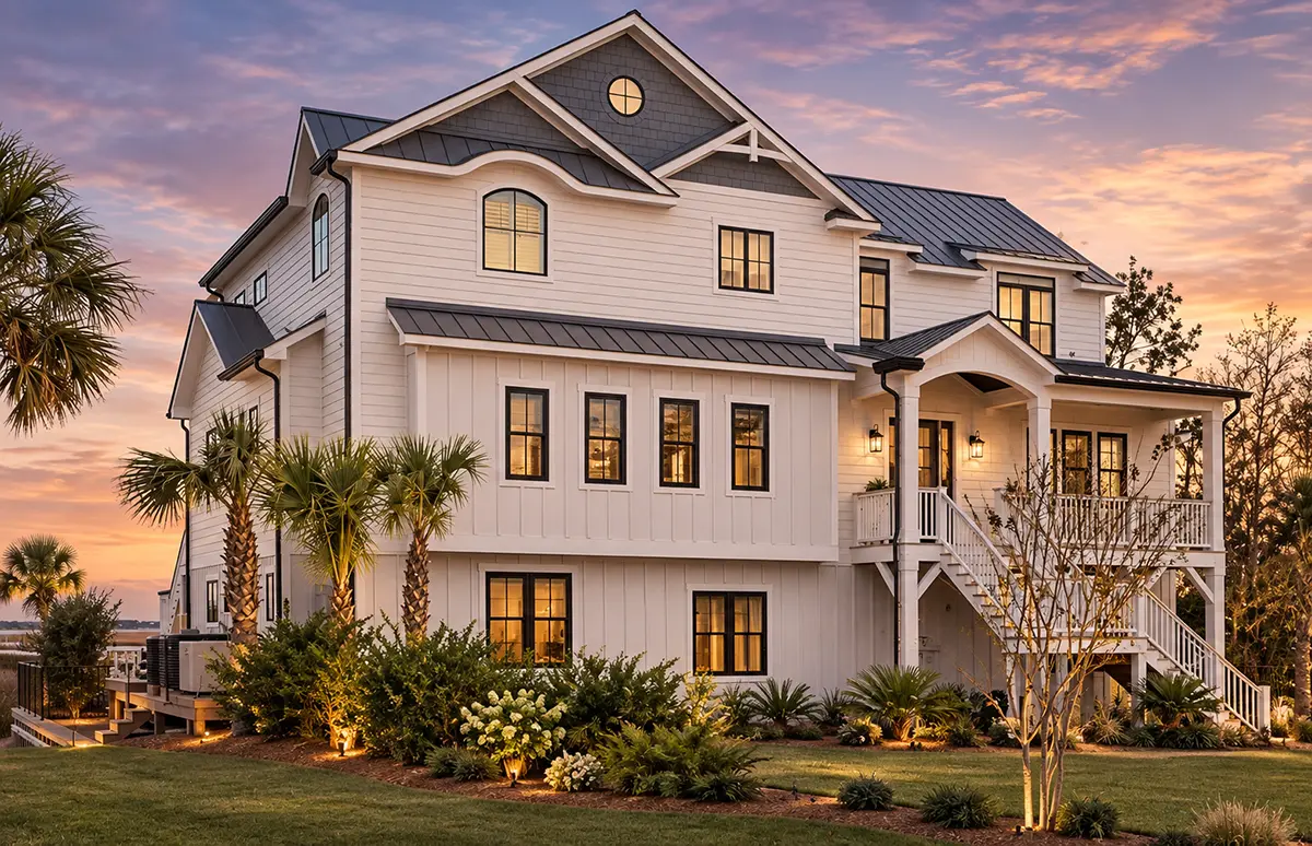 3-Story House Plan 4070 ft²: 5 Beds, Home Office, 5.5 Baths, Open Floor Plan, 3-Car Garage