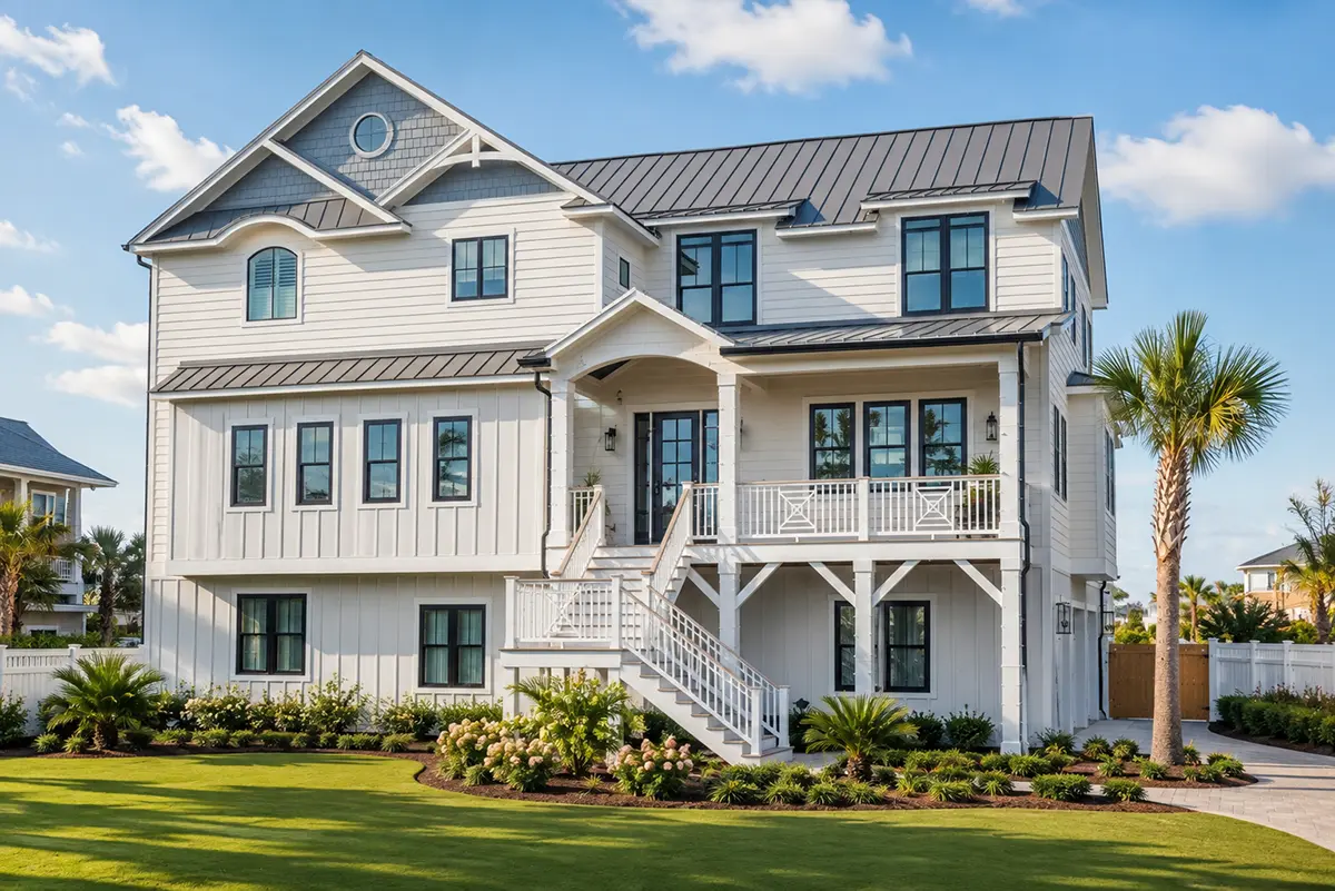 3-Story House Plan 4070 ft²: 5 Beds, Home Office, 5.5 Baths, Open Floor Plan, 3-Car Garage