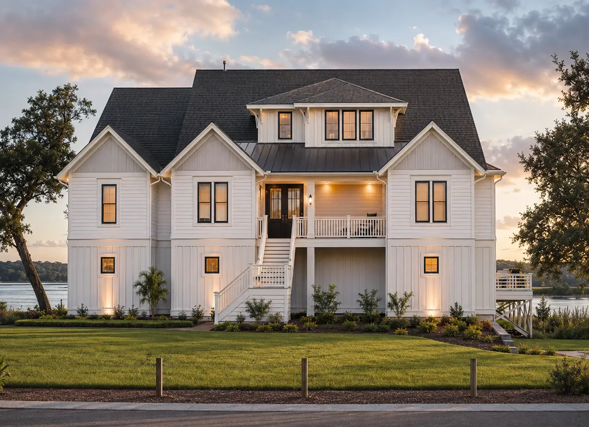 3-Story House Plan 4058 ft²: 4 Beds, Home Office, 4 Baths, 3-Car Garage