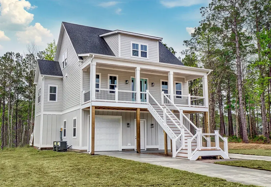 3-Story House Plan 2215 ft²: 4 Beds, 2.5 Baths, Open Floor Plan, 4-Car Garage
