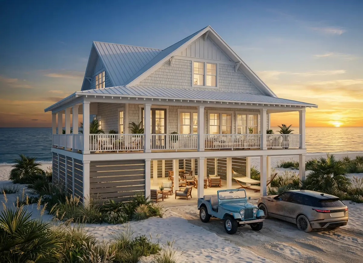 3-Story House Plan 2048 ft²: 3 Beds, 2.5 Baths, Open Floor Plan, 3-Car Garage