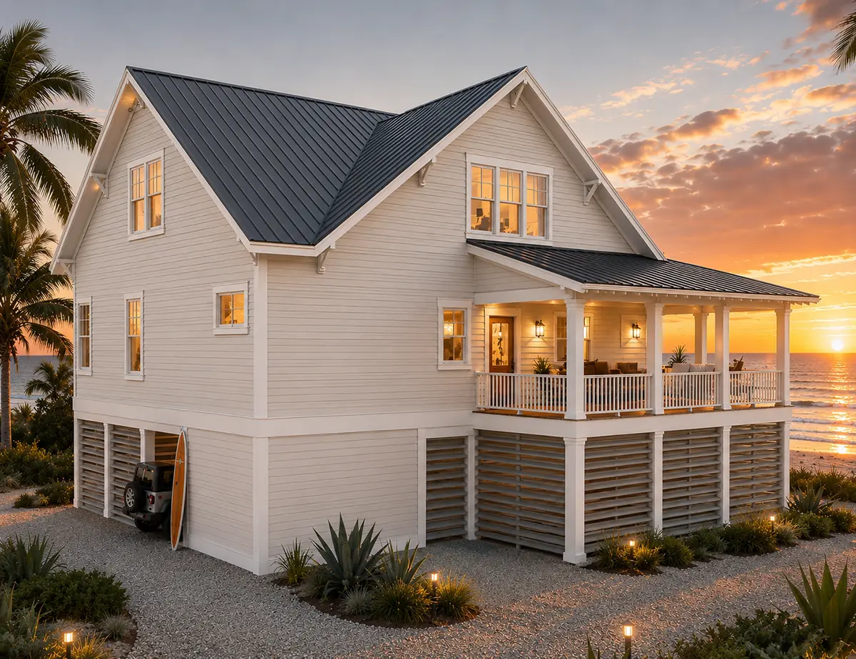 3-Story House Plan 2048 ft²: 3 Beds, 2.5 Baths, Open Floor Plan, 3-Car Garage