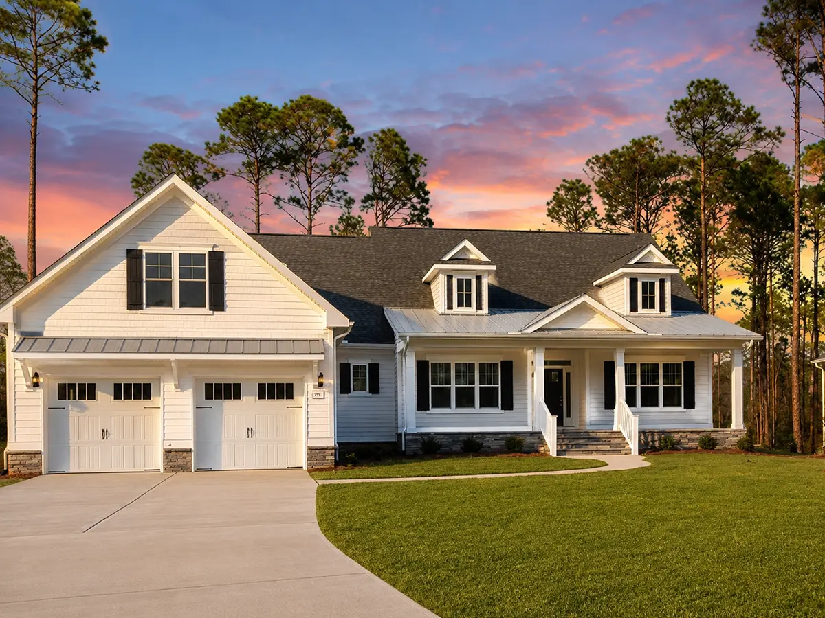 1.5-Story House Plan 2920 ft²: 3 Beds, 3.5 Baths, Open Floor Plan, 2-Car Garage