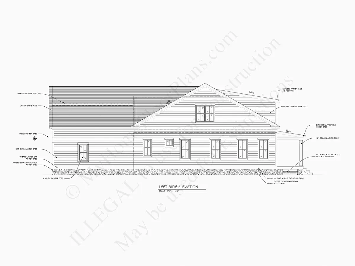2-Story House Plan 2243 ft²: 3 Beds, 3.5 Baths, 2-Car Garage