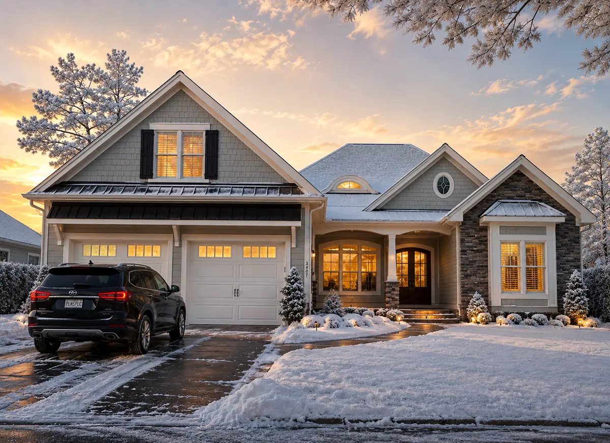 1.5-Story House Plan 2709 ft²: 2 Beds, Home Office, 4 Baths, Open Floor Plan, 2-Car Garage