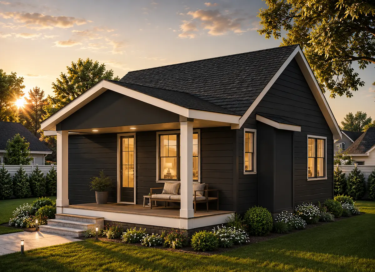 1-Story House Plan 750 ft²: 2 Beds, 2 Baths, Open Floor Plan, without Garage