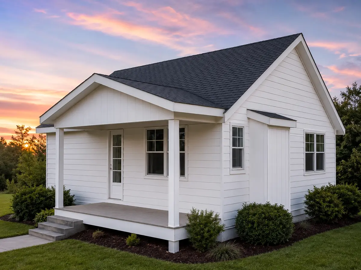 1-Story House Plan 750 ft²: 2 Beds, 2 Baths, Open Floor Plan, without Garage