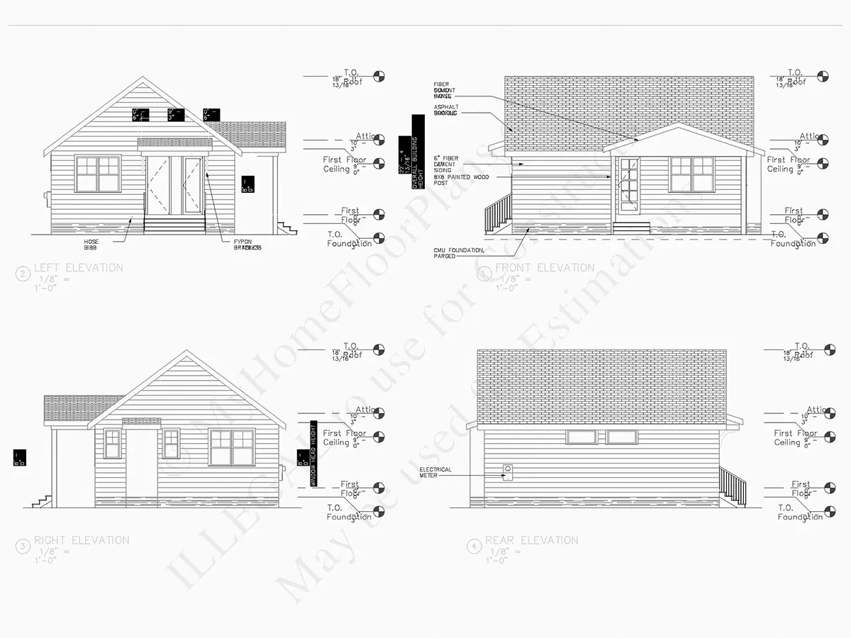 1-Story House Plan 750 ft²: 2 Beds, 2 Baths, Open Floor Plan, without Garage